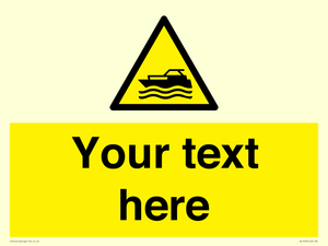 Custom Warning motorised watercraft